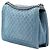 Borsa a tracolla Chanel Boy Flap Large in denim trapuntato blu - vista 2