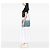 Borsa a tracolla Chanel Boy Flap Large in denim trapuntato blu - vista 7
