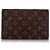 Borsa a tracolla Louis Vuitton Monogram Flore Wallet On Chain Marrone - vista 3