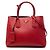 Prada Medium Saffiano Cuir Double Satchel Rot
