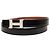 Hermès Constance H Wendelgürtel aus Swift- und Epsom-Leder in Schwarz