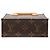 Borsa Louis Vuitton Monogram Petit Sac Plat Marrone - vista 3