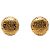 Orecchini a clip Chanel placcati oro con logo strass D'oro