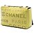 Borsa a tracolla con patta Chanel in pelle di vitello traforata gialla con logo e occhielli Giallo - vista 2