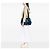 Tote Borsa Satchel Prada in tela Canvas Canapa blu con logo camouflage - vista 6