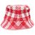 Cappello Bucket in maglia Burberry Nova Check Rosa e Multicolor Dimensione US M - vista 2