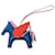 Blue Hermès Milo Lambskin and Swift Grigri Rodeo Pegase Bag Charm PM Key Chain  - view 1