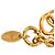 Collana lunga a catena con stazioni Chanel CC placcata oro D'oro - vista 3