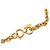 Collana lunga a catena con stazioni Chanel CC placcata oro D'oro - vista 4