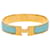 Bracelete Clic H GM estreito em esmalte azul Hermès  - vista 1
