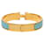 Bracelete Clic H GM estreito em esmalte azul Hermès  - vista 3
