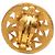 Orecchini a clip rotondi Arabesque Chanel CC placcati oro D'oro - vista 3