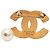 Spilla pendente Chanel CC placcata oro con strass e perle finte D'oro - vista 3