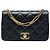 Borsa a tracolla Chanel Small Quilted Lambskin On And On Chain Flap nera Nero