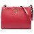 Borsa a tracolla Prada Saffiano e City Calf Light Frame rossa Rosso