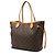 Borsa Tote Louis Vuitton Monogram Neverfull MM Marrone - vista 2