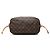 Borsa Tote Louis Vuitton Monogram Neverfull MM Marrone - vista 3