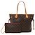 Borsa Tote Louis Vuitton Monogram Neverfull MM Marrone - vista 8