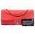 Borsa a tracolla Chanel CC Quilted Lambskin Ultimate Stitch Wallet On Chain Rossa Rosso - vista 6