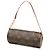 Borsa a mano Louis Vuitton Monogram Papillon Pochette Marrone - vista 2