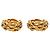 Orecchini a clip a cerchio intrecciato placcati oro Chanel Gold D'oro
