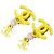 Orecchini a clip Chanel CC in perle di resina rosa