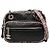 Bolsa Camera Chanel CC em tweed e pele de cordeiro acolchoada preta com acabamento elegante e fecho frontal Preto