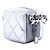 Borsa Cube Coco Punk Chanel in lambskin metallizzato argento - vista 2
