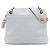 Borsa a tracolla Chanel Caviar Logo con catena grigia Grigio