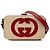 Borsa a tracolla Gucci in pelle marrone con G intrecciate