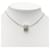 Silver Hermès Palladium Plated Enamel Cage dH Cube Necklace Silvery  - view 5