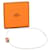 Silver Hermès Palladium Plated Enamel Cage dH Cube Necklace Silvery  - view 6