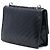 Prada Woven Madras Leder-Schultertasche mit Kette und Klappe in Schwarz - Ansicht 2
