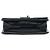 Prada Woven Madras Leder-Schultertasche mit Kette und Klappe in Schwarz - Ansicht 3