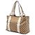 Tote Gucci Medium GG Canvas Bamboo Libeccio beige - vista 2