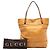 Bamboo Borsa Tote Large Laidback Crafty Gucci in pelle di vitello marrone - vista 8