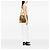 Borsa satchel Prada in tela Canapa con logo e rifiniture in pelle Saffiano marrone - vista 10