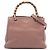 Borsa Gucci Small Bamboo Shopper in pelle di vitello marrone
