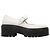 Hermès White Hermes Leather Platform Mary Janes Size 38