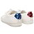Saint Laurent Leder Low-Top Sneaker White & Multicolor Größe 37 Weiß - Ansicht 3