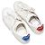 Saint Laurent Leder Low-Top Sneaker White & Multicolor Größe 37 Weiß - Ansicht 4