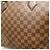 Borsa Tote Louis Vuitton Damier Ebene Saleya MM Marrone - vista 11