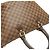 Borsa Tote Louis Vuitton Damier Ebene Saleya MM Marrone - vista 18