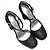 Sapatos de salto com tira no tornozelo Prada em glitter preto Tamanho 37.5 - vista 2