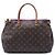 Borsa Satchel Louis Vuitton Monogram Pallas MM Marrone