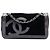 Borsa a tracolla Chanel Terry Cloth CC Sport Line Nera Nero