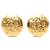Orecchini a clip rotondi Chanel CC placcati oro D'oro