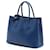 Borsa doppia Prada Medium Saffiano Cuir blu - vista 2