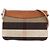 Borsa a tracolla Burberry Peyton in tela Mega Check marrone