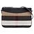 Borsa a tracolla Burberry Peyton in tela Mega Check marrone
